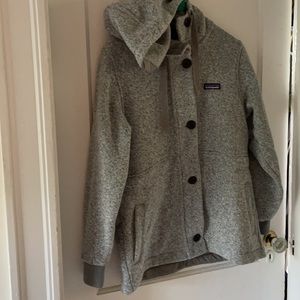 Long Patagonia Hooded Sweater Jacket